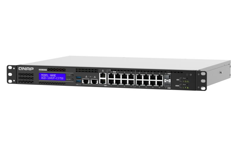QNAP QGD-1602P-C3558-8G - Guardian - Switch - QGD-1602P-C3558-8GB