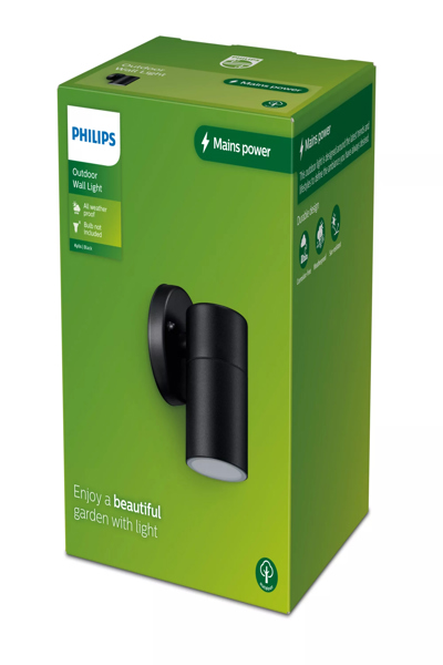 Philips Kylis Wandleuchte max. 25W GU10 schwarz