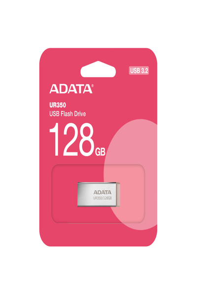 ADATA UR350 128GB USB-minne, USB-A 3.2 Gen 1, nickel/brun - UR350-128G-RSR/BG