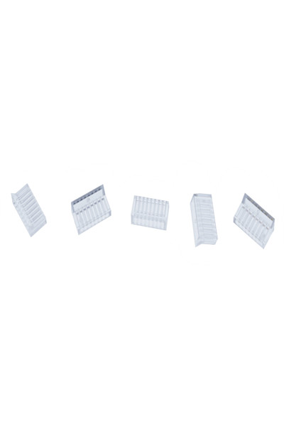 InLine Crimp connector Cat.6A RJ45 shielded - 3-piece grey 100-pack - 76016A