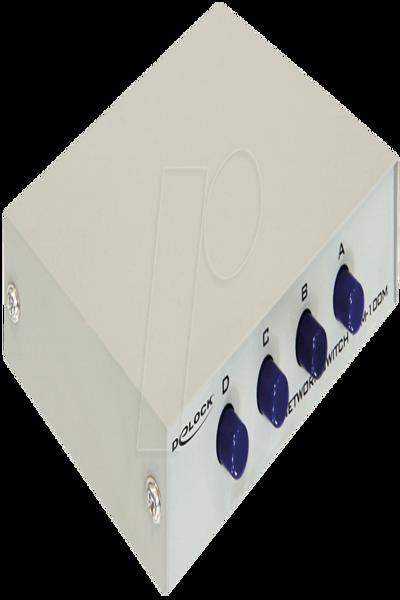 Delock Switch - 4 x 10/100 - stationär dator - 87588
