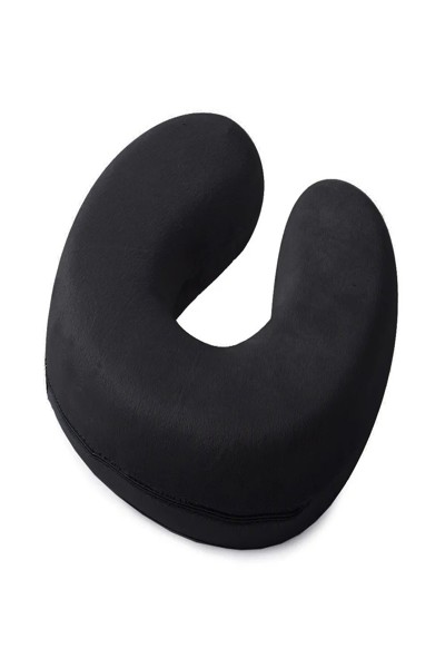 Coussin cervical touristique noir Extralink