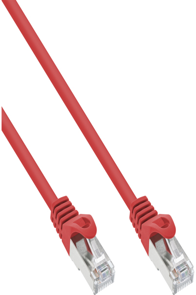 Câble de raccordement en ligne SF/UTP Cat.5e rouge 7,5 m