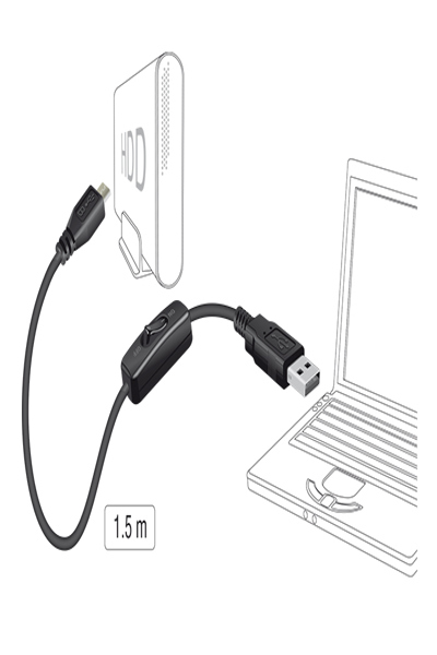 Delock USB cable - Micro-USB Type B (power only) (M) to USB (power only) (M) - 84803