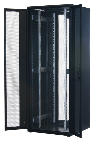 Rockstable 42U 19" serverskåp med nätdörrar - RS19-8842PD