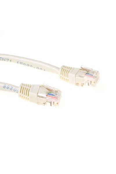 ACT Ivory 1.5 meter U/UTP CAT5E patch cable with RJ45 connectors - 1.5 m - Ivory