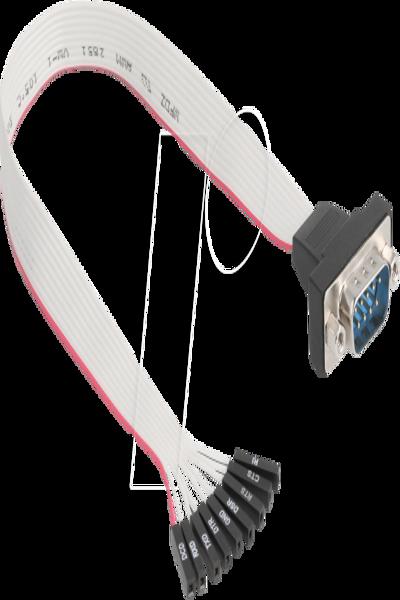 Delock Ribbon Cable RS-232 9 x Pin Female to D-Sub - 90853