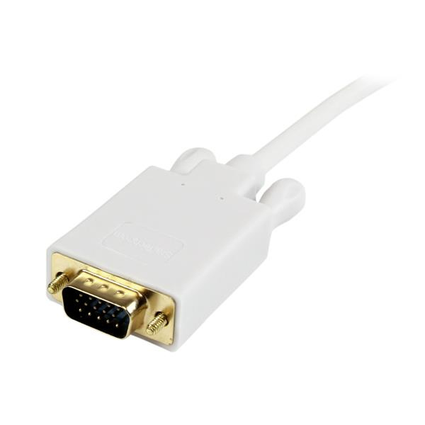 StarTech.com Mini DisplayPort auf VGA Kabel - mDP auf VGA Adapter - St/St - DisplayPort-Kabel - Mini DisplayPort (M) - HD-15 (M) - 1,83 m - weiß (MDP2VGAMM6W) - MDP2VGAMM6W
