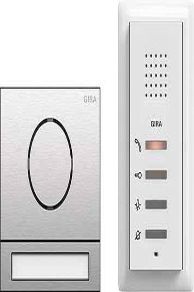 Pack GIRA EFH Système audio 106 acier inoxydable 2406000