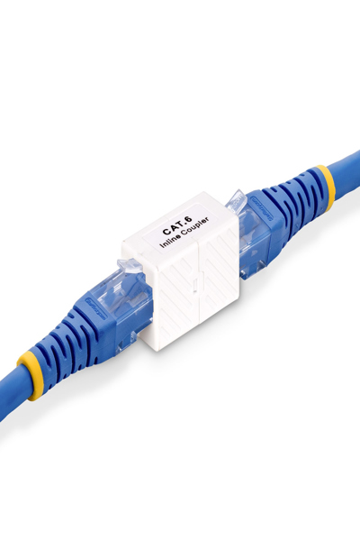 StarTech.com RJ45 Coupler 5-Pack, Inline Cat6 Coupler, Female to Female (F/F) T568 Connector, Unshielded Ethernet Cable Extension - IN-CAT6-COUPLER-U5