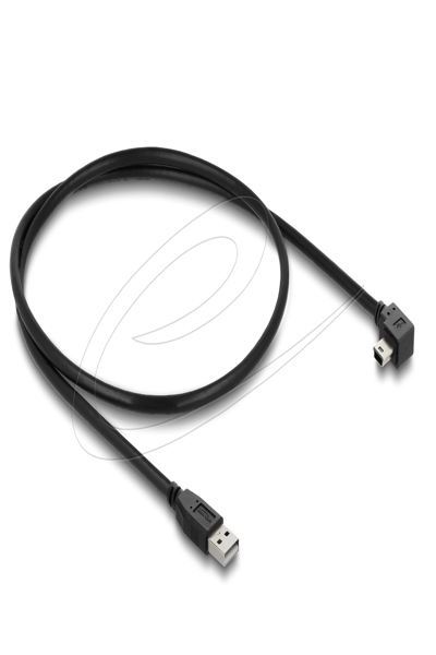 Delock USB 2.0 Cable Type-A Plug to Type Mini-B Right Angled 0 - Cable - Digital - 81650