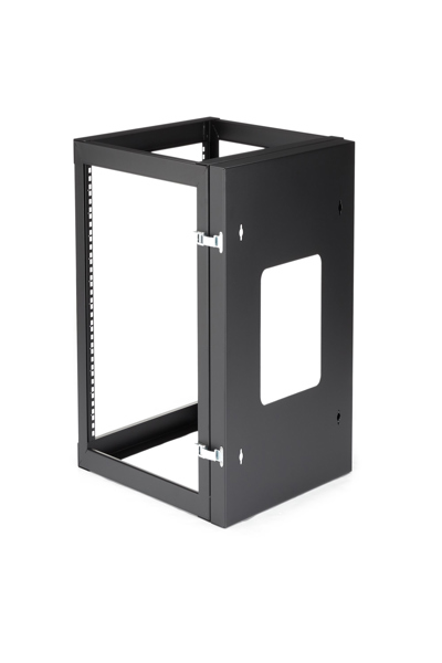 StarTech.com 12U Hinged Open Frame Wall Mount Server Rack - RK1219WALLOH
