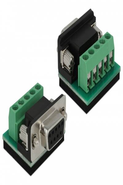 Delock Adapter USB Type-A to Serial RS-422/485 DB9 with surge protection 600 W and extended temperature range - 64055
