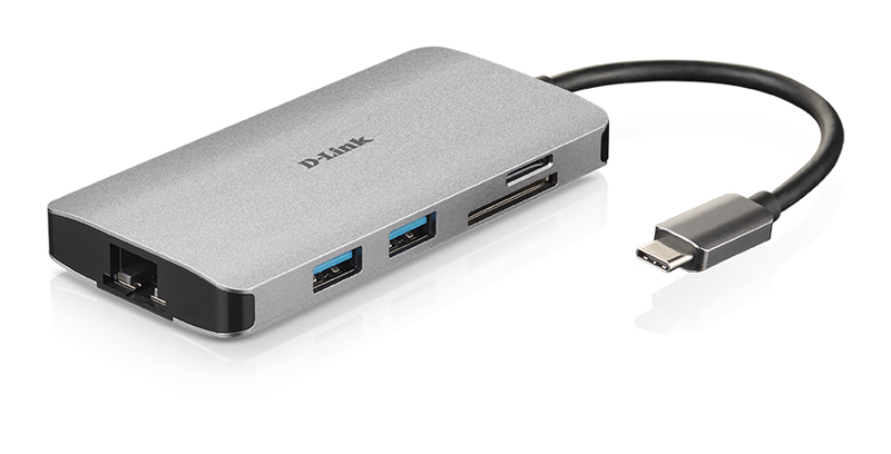 D-Link DUB-M810 USB-C 8-portars USB 3.0-hubb - DUB-M810