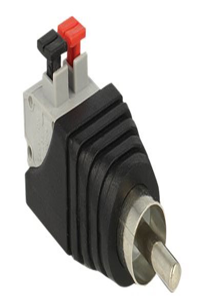 Adaptateur audio Delock - Bornier mâle à 2 broches vers RCA mâle