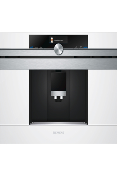 Siemens CT636LEW1 - Espressomaskin - 2,4 L - Kaffebønner - Innebygd kvern - 1600 W - Rustfritt stål - Hvit - CT636LEW1