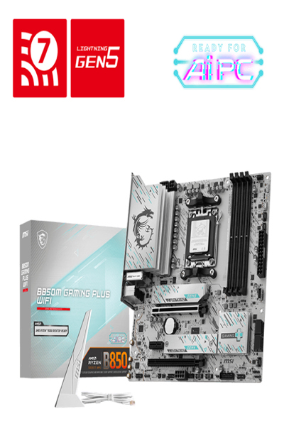 MSI B850M GAMING PLUS WIFI MOTHERBOARD - 911-7E66-001