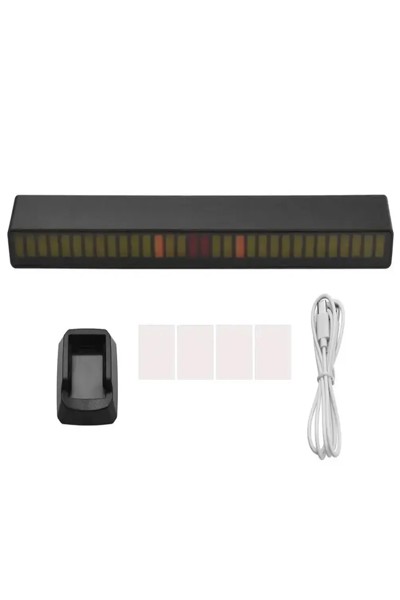 Lampe LED RGB USB noire à réactivité sonore Extralink