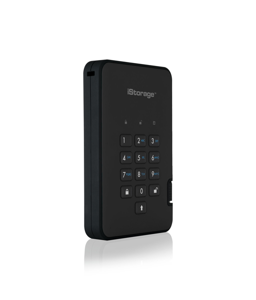 iStorage diskAshur2 256-bit 500GB HDD - IS-DA2-256-500-B