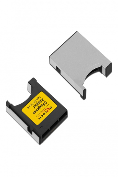 Delock CFexpress Adapter Type A to Type B - Flash card adapter - CFexpress Type A - CFexpress Type B - 1 pc(s) - Black - Grey - 29.6 mm - 61025