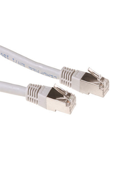 ACT Grey 0.5 meter LSZH SFTP CAT6A patch cable with RJ45 connectors - 0.5 m - Cat6a - S/FTP (S-STP) - RJ-45 - RJ-45 - Grey