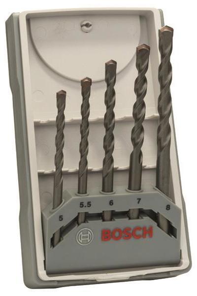 Bosch Betonbohrer CYL-3 Set 2607017081Silver Percussion 5tlg 5-8mm