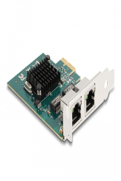 Delock PCI Express x1-kort till 2 x RJ45 Gigabit LAN BCM, PCIe, RJ-45, Hona, PCIe 2.0, Grå, PC - 88206