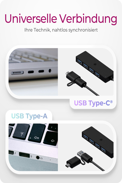 ICY BOX IB-HUB1424-C3 USB-C/A Hub - IB-HUB1424-C3