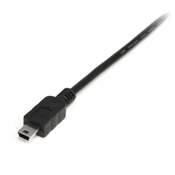StarTech Mini USB2.0 Cable - A to Mini B - Male/Male - USB Cable - USB Type A, 4-pin (M) - Mini USB, Type B (M) - 50cm (USB/USB2.0) - Black (USB2HABM50CM) - USB2HABM50CM