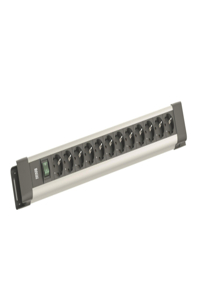 Bachmann CONNECTUS 12xCEE7/3 1xSchalter 2.0m CEE7/7 Grau