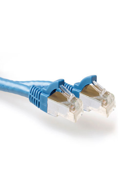 ACT Blue 5 meter LSZH SFTP CAT6A patch cable snagless with RJ45 connectors - 5 m - Cat6a - S/FTP (S-STP) - RJ-45 - RJ-45 - Blue