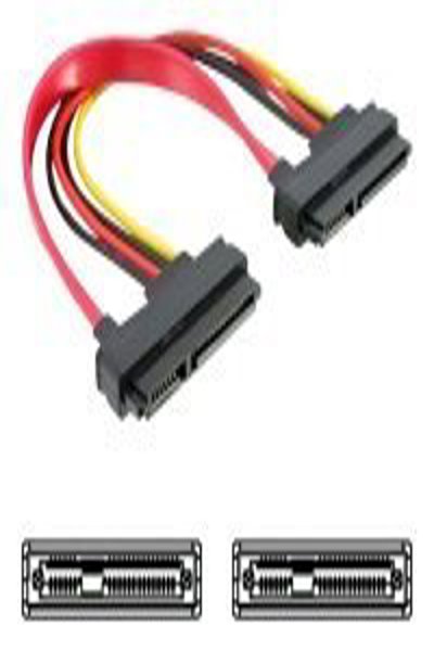 Delock SATA cable - SATA combo (F) to SATA combo (F) - 84406