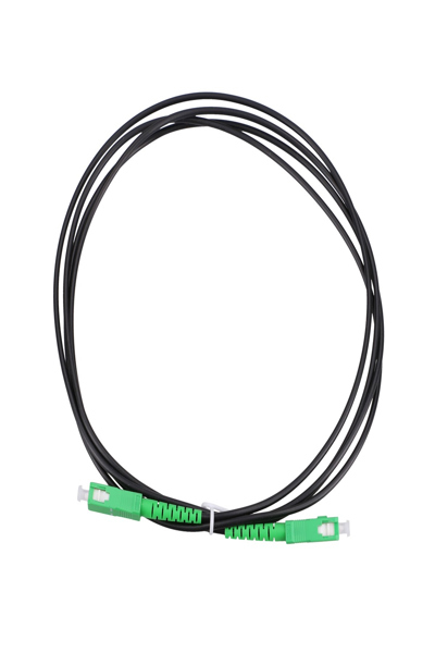 Cordon de raccordement simplex monomode noir Extralink SC/APC-SC/APC de 2 m