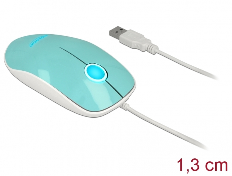 Delock 12538 Mouse USB Type-A Optical 1200 DPI - 12538