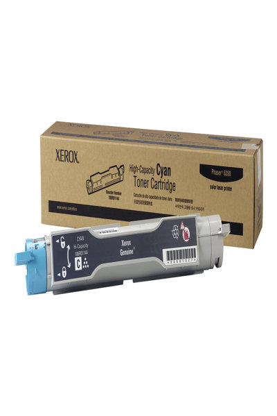 Xerox Cyan High Capacity Toner Cartridge - Phaser 6350 (DOES NOT WORK ON PHASER 6300) - 10000 pages - Cyan - 1 pc(s)