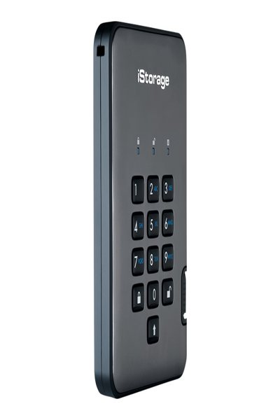 Disque dur iStorage diskAshur PRO2 256 bits 500 Go USB 3.2 chiffré sécurisé IS-DAP2-256-500-C-X - 500 Go - 3.2 Gen 1 (3.1 Gen 1) - Noir