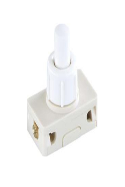 Interrupteur à bouton-poussoir Bachmann 924.137 1P blanc 250 V