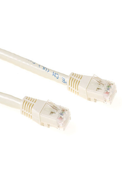 ACT Ivory 10 meter LSZH U/UTP CAT6A patch cable with RJ45 connectors - 10 m - Cat6a - U/UTP (UTP) - RJ-45 - RJ-45 - Ivory