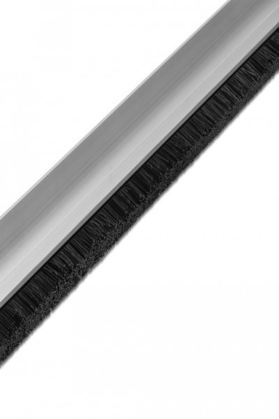 Brosse Delock 20 mm avec profil en aluminium coudé - longueur 1 m