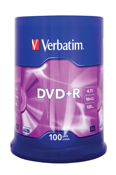 Verbatim 100x DVD+R - 4,7 GB 16x - 43551