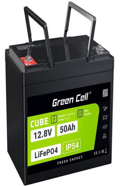 Green Cell LFPGC12V50AH LiFePO4 12V 50Ah 640Wh Battery - LFPGC12V50AH