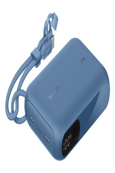 Belkin BoostCharge - Power Bank - with Display - 10000 mAh - 20 Watt - PD - 2 - BPB027HQBL