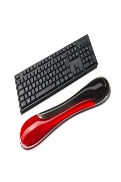 Kensington Slim Duo Gel Keyboard Wrist Rest - Red - Keyboard - Palm rest - K62442WW