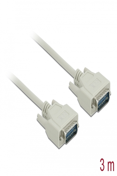 Delock Serial cable - 15 pin D-Sub (DB-15) (M) to 15 pin D-Sub (DB-15) (M) - 85977