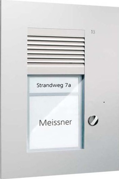 TechniSat Audio-Tuerstation PUK01/1-EN UP 1 Taste 1spaltig silber