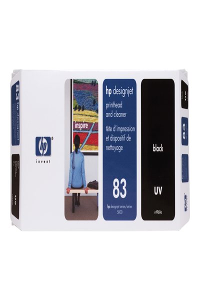 HP 83 Black DesignJet UV Printhead: With Printhead Cleaner - C4960A