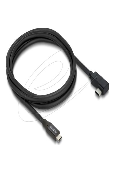 Delock Coaxial USB 40 Gbps Cable Angled Left Right PD 3.1 240 W 2 - Cable - Digital - 81711