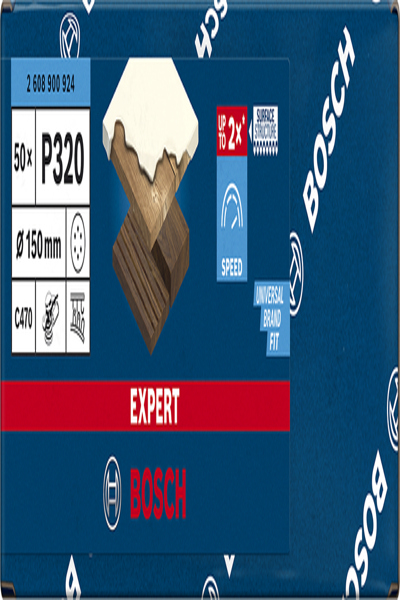 Bosch Expert C470 Schleifblatt O 150mm K320 50 Stueck fÃƒÂ¼r