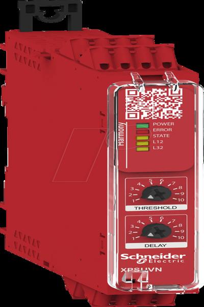 Schneider XPSUVN11AC - Contrôleur d'arrêt, diagnostic 1S, 24 V CA/CC, équilibreur à ressort
