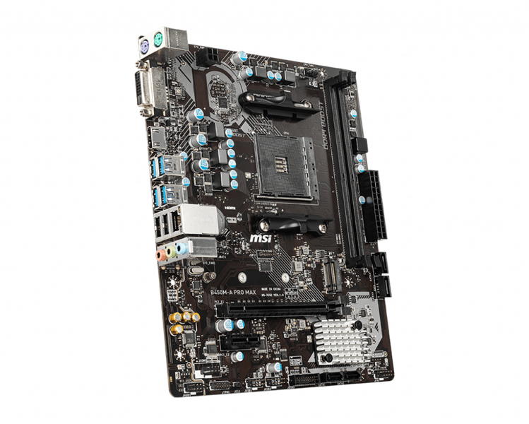 MSI B450M-A PRO MAX - Carte mère - micro ATX - 7C52-001R